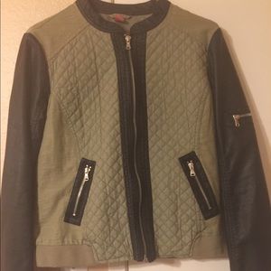 Black and Olive Green Jacket